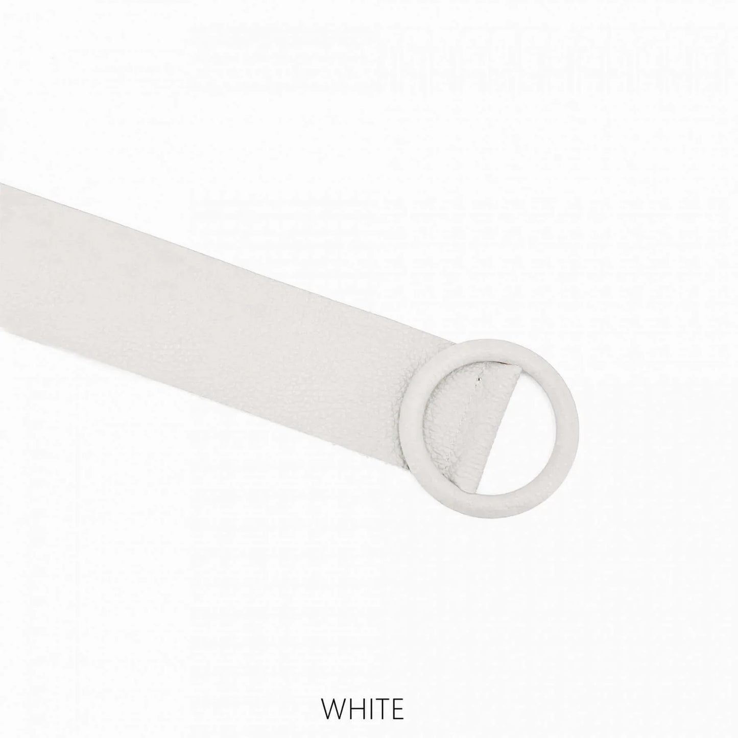 "Cinch in" Leather Circle Buckle Belt