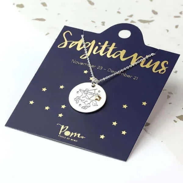 Zodiac Charm Necklace - Sagittarius