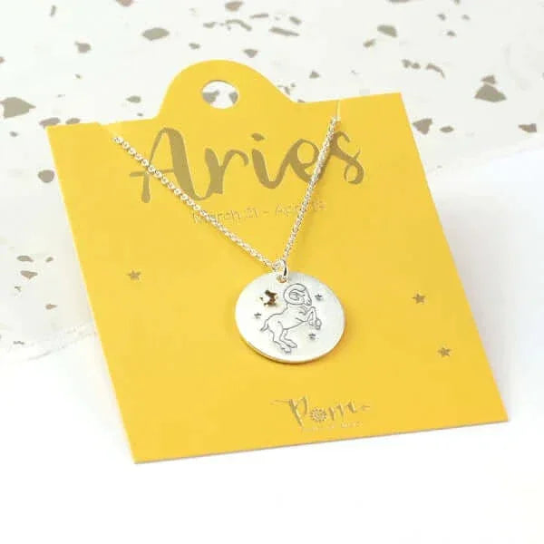 Zodiac Charm Necklace - Aries