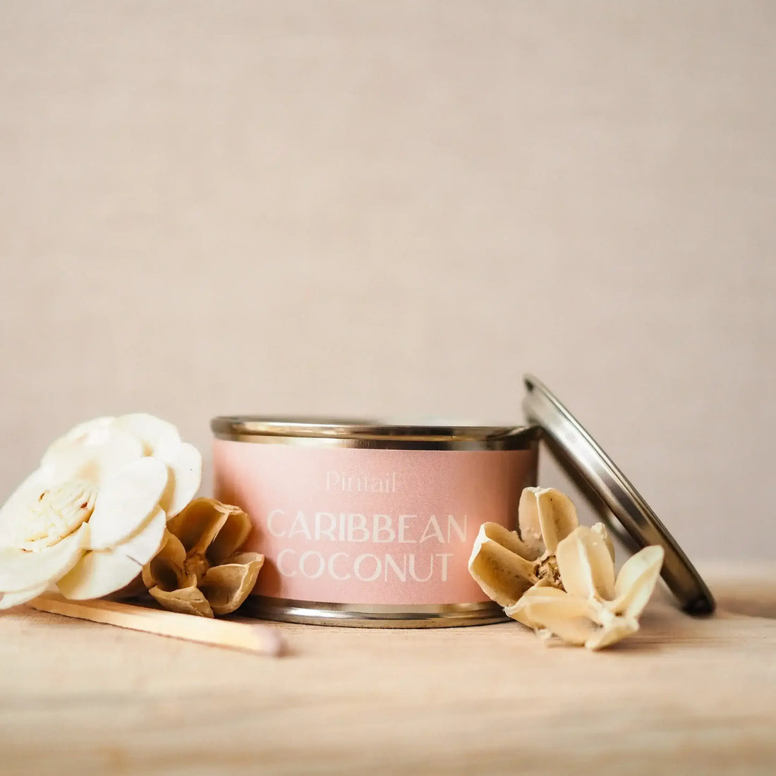 home fragrance candles in a tin