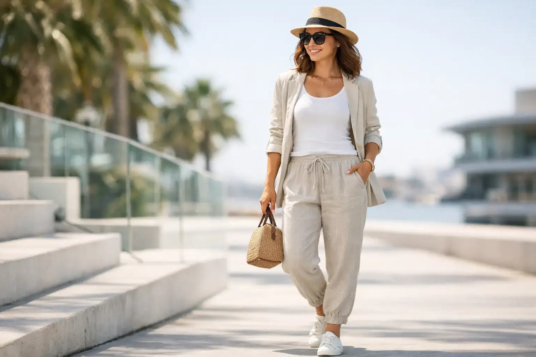 How to Wear Linen Joggers with Style
