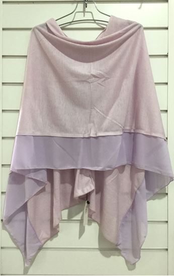 Chiffon Edged 3 in 1 Ladies Poncho