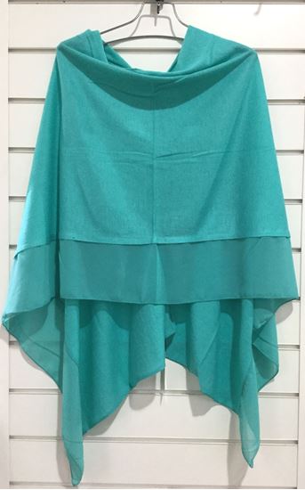 Chiffon Edged 3 in 1 Ladies Poncho