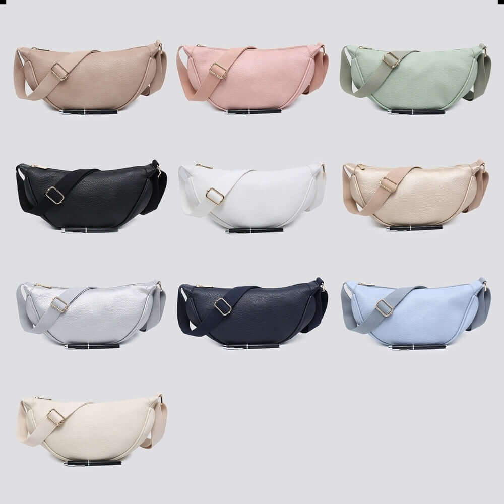 Soft PU Vegan Leather Side Belt Bag