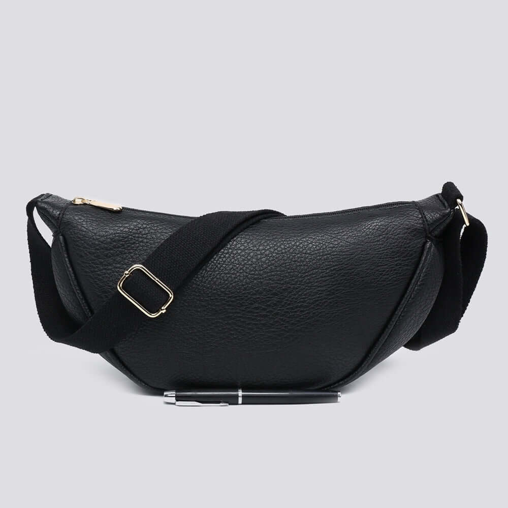 Soft PU Vegan Leather Side Belt Bag