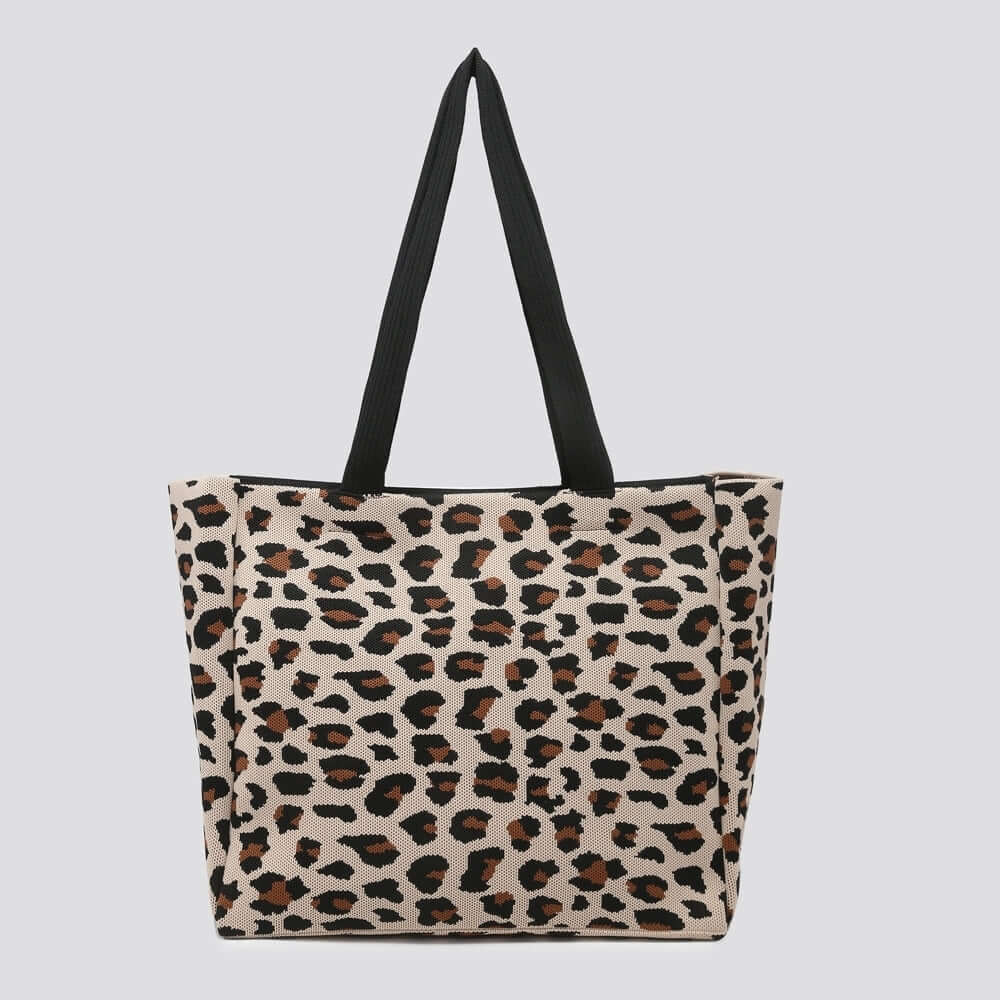 Leopard Print Soft Slouchy Tote Bag