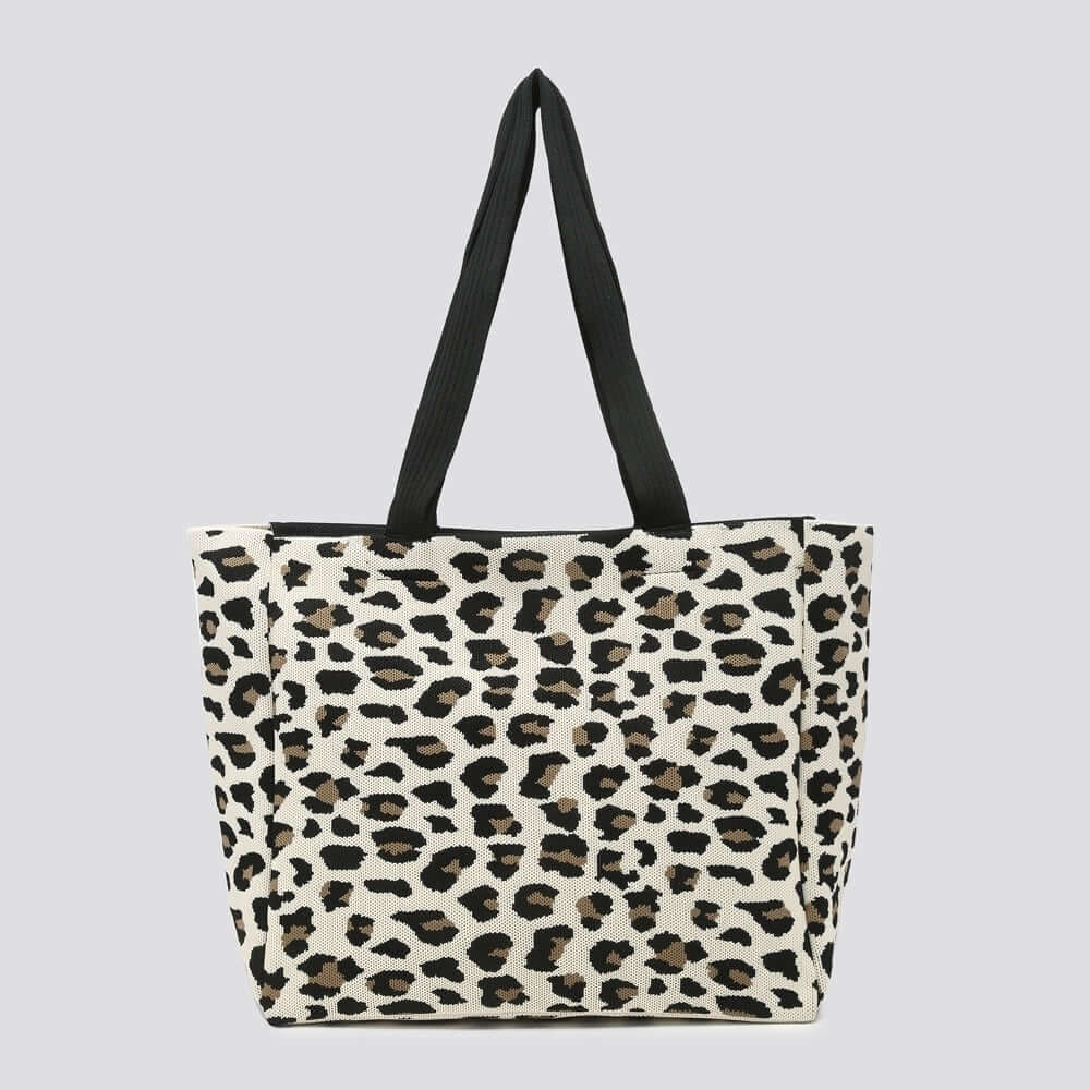 Leopard Print Soft Slouchy Tote Bag