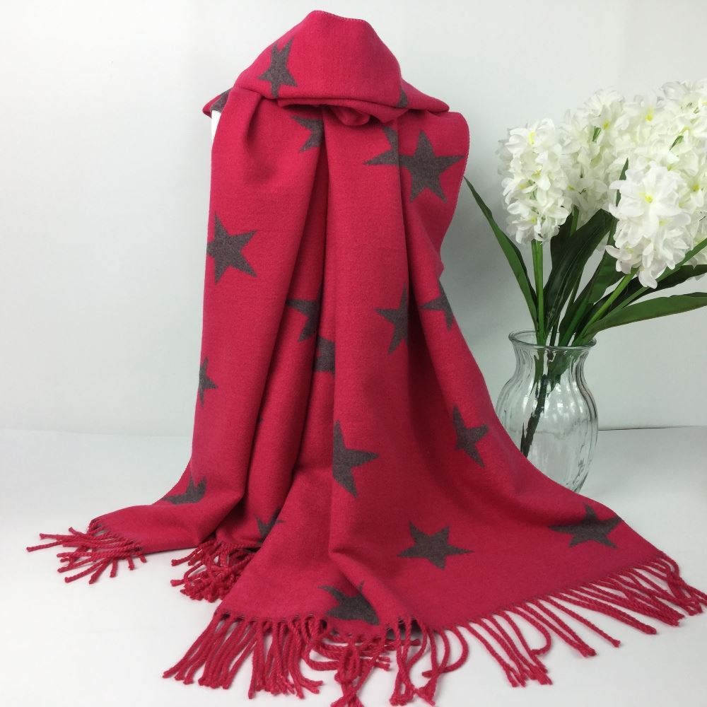 Ladies Cashmere Star Scarf