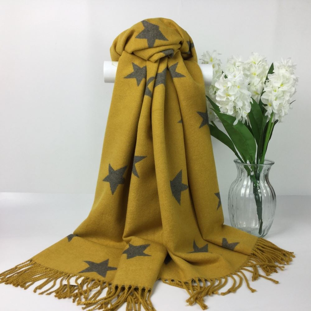 Ladies Cashmere Star Scarf