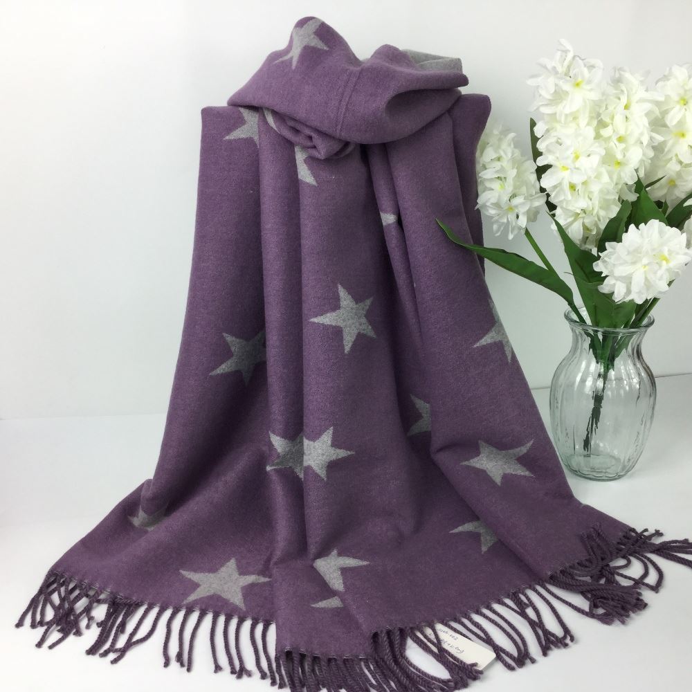 Ladies Cashmere Star Scarf