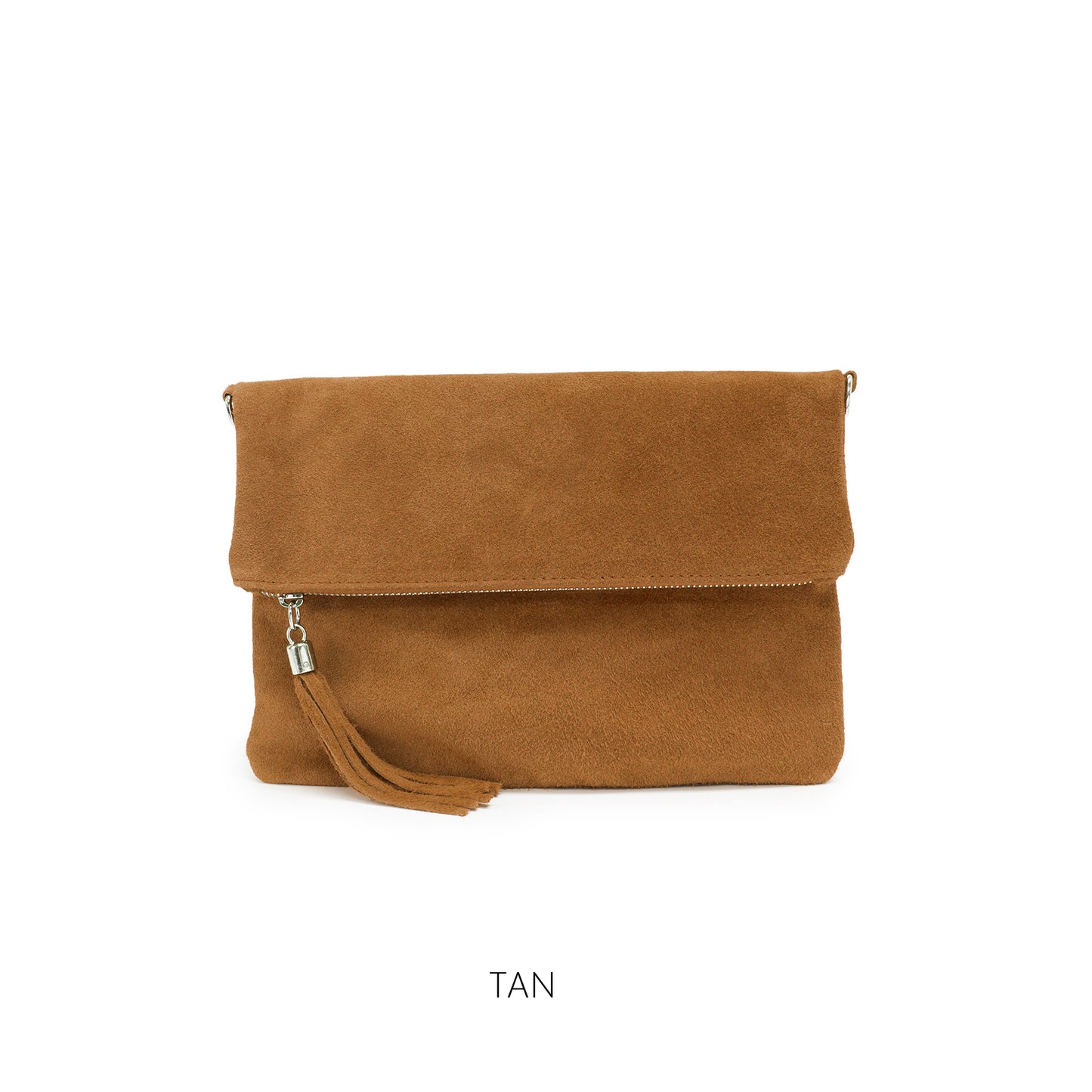 Real Suede Folded Pouch Bag (11 colours)