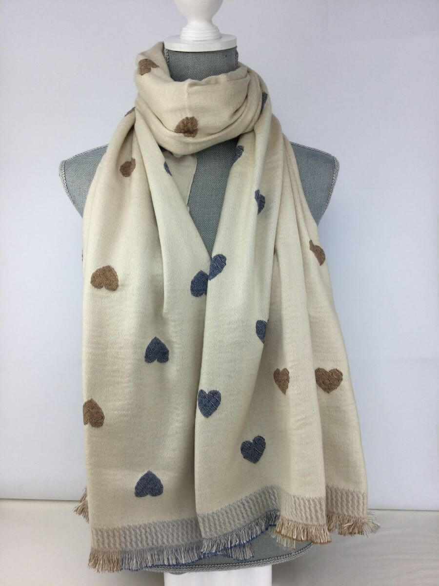 Super Soft Heart Scarf