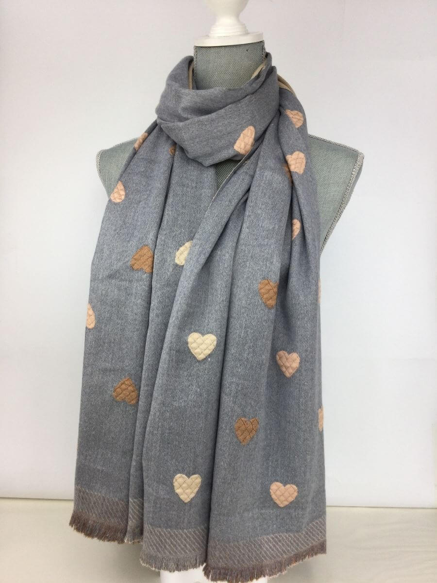 Super Soft Heart Scarf