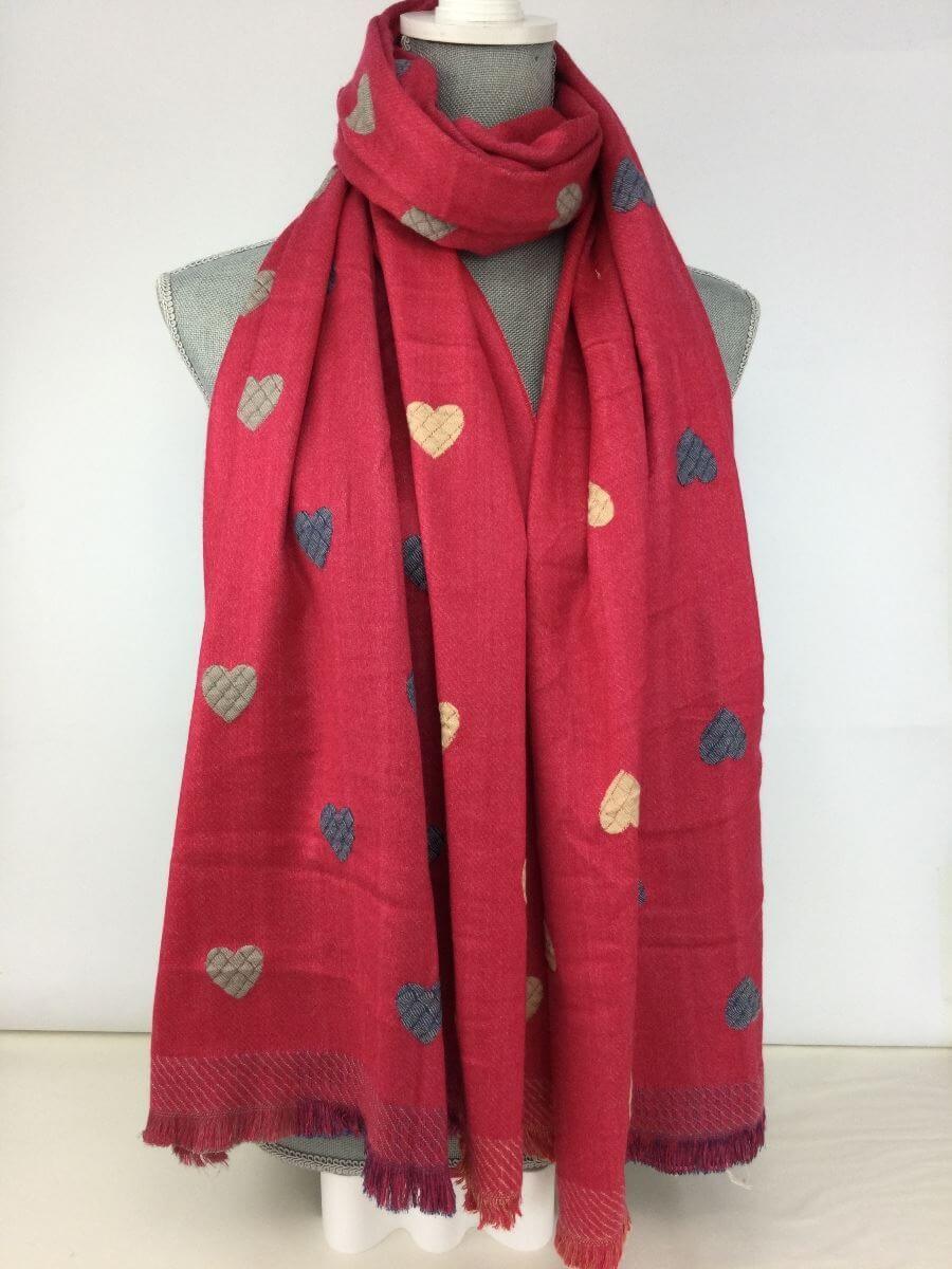 Super Soft Heart Scarf