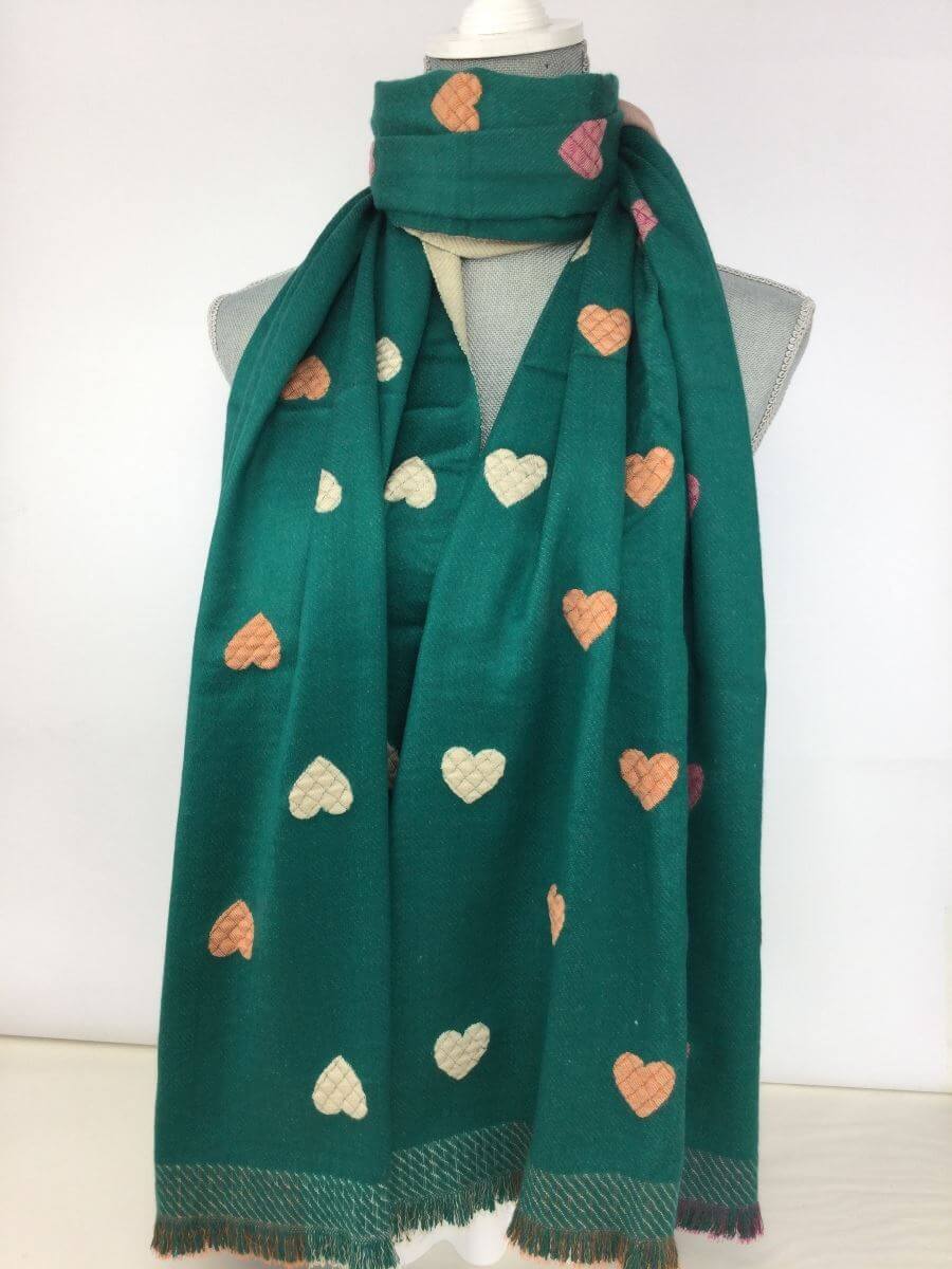 Super Soft Heart Scarf