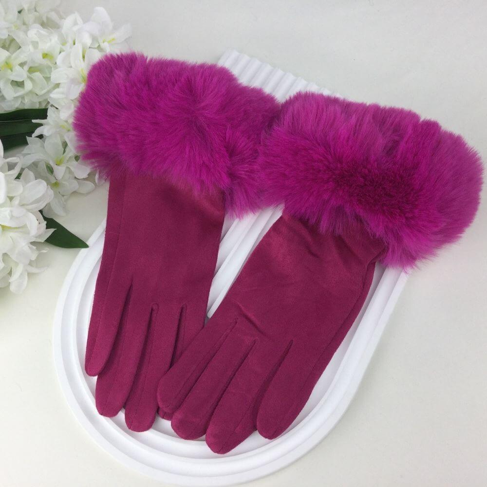 Faux Fur Gloves