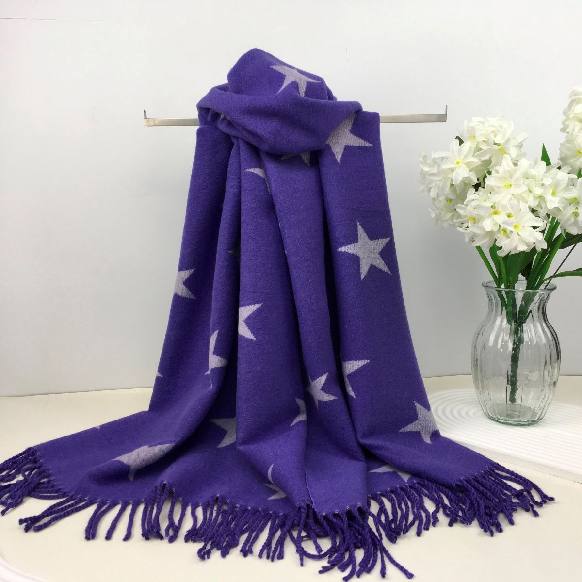 Ladies Cashmere Star Scarf