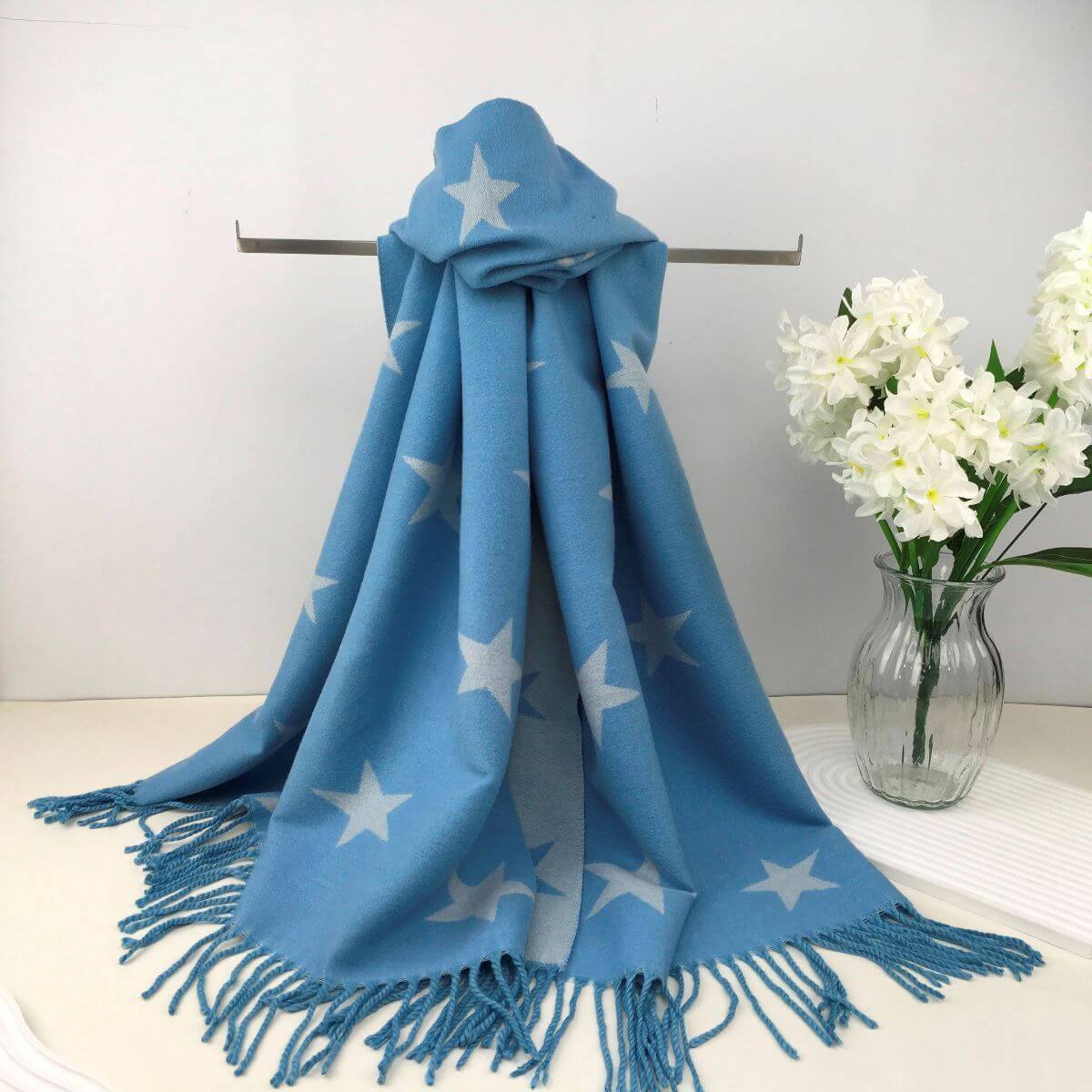 Ladies Cashmere Star Scarf