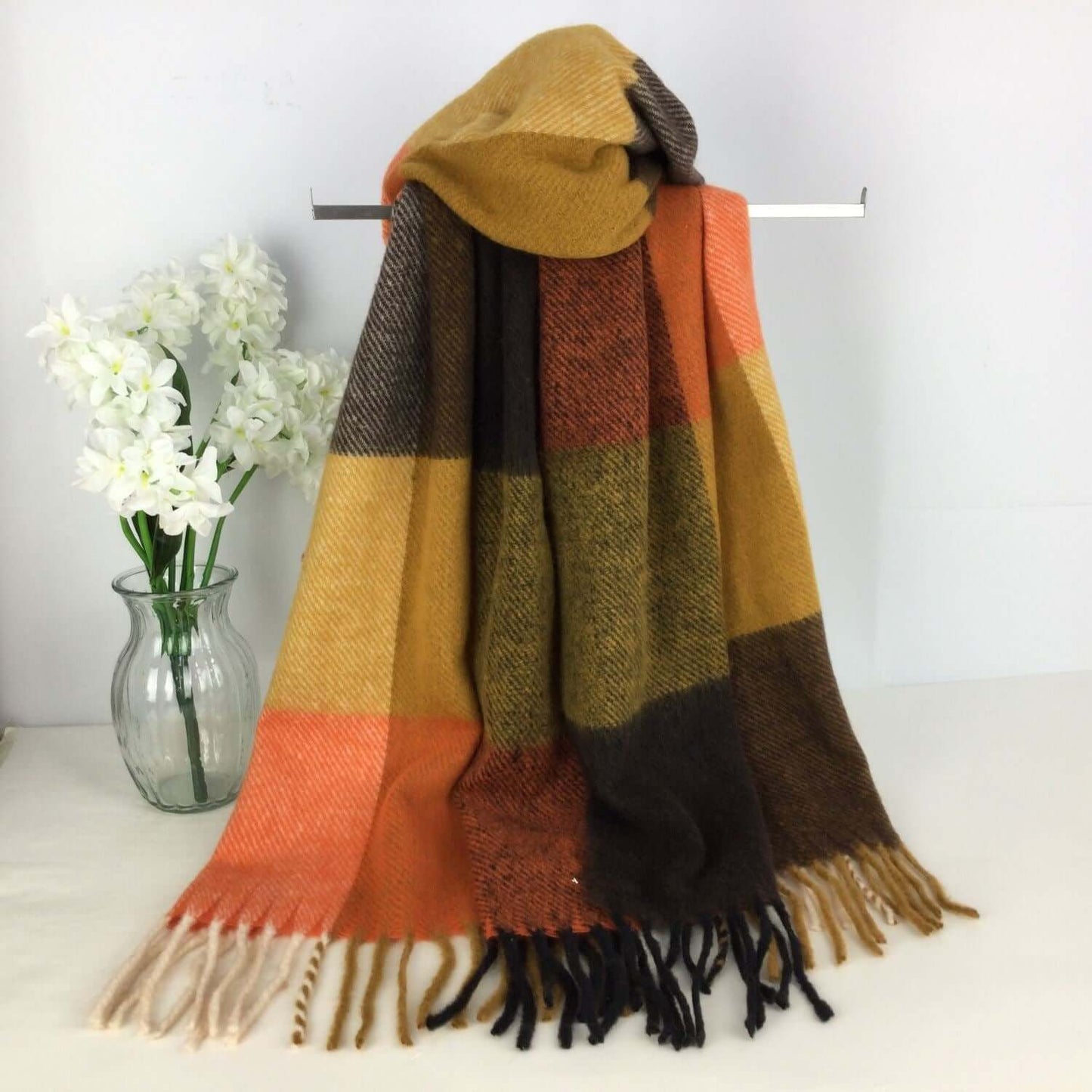 Super Soft Fringe Detail Blanket Scarf