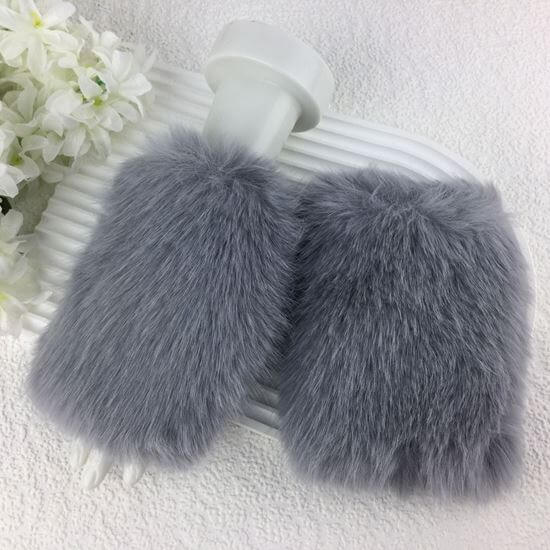 Fluffy Fingerless Mittens