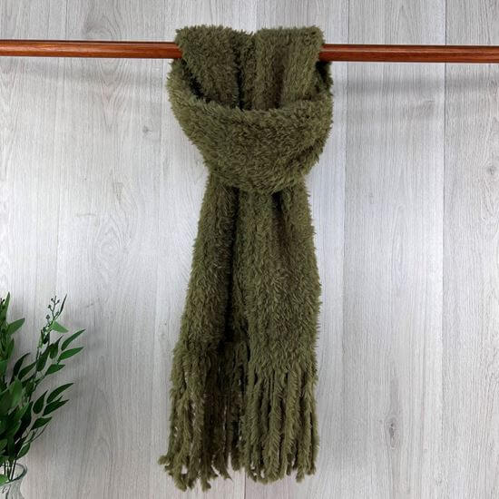 Furry Tassel Scarf