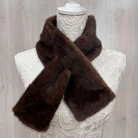 Faux Fur Collar Stole Scarf