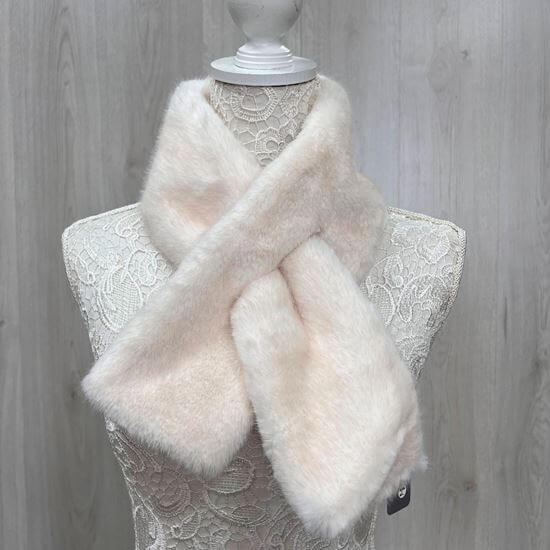 Faux Fur Collar Stole Scarf
