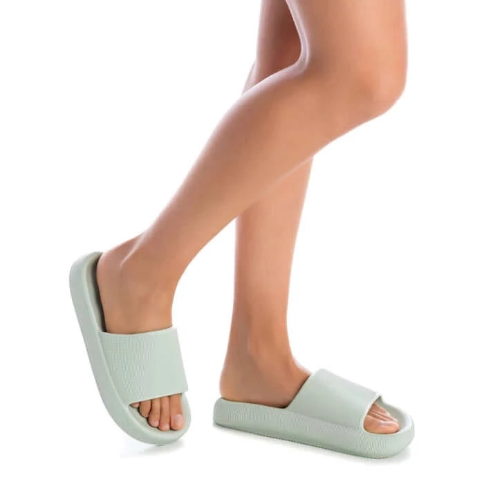 XTI Aqua PU Platform Slider Sandals