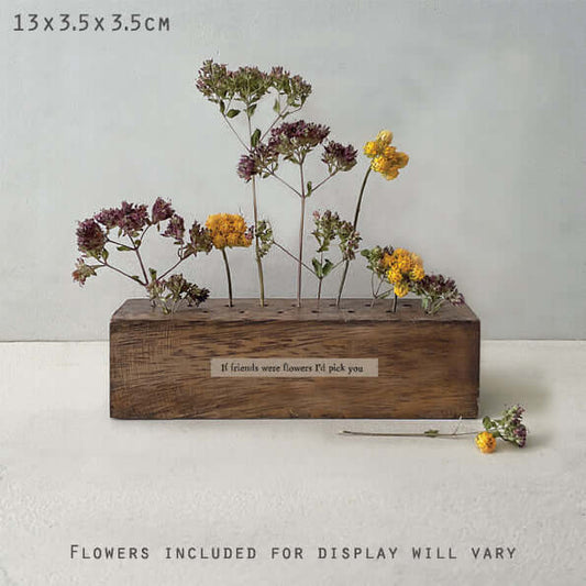 East of India - Large flower bar 'Friends are flowers'