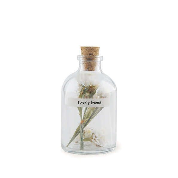 East of India - Dried flowers in bottle 'Lovely friend'