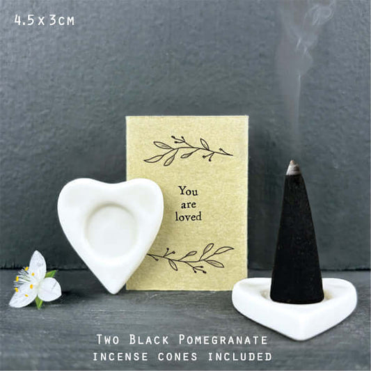 East of India - Matchbox Incense Cone - Loved