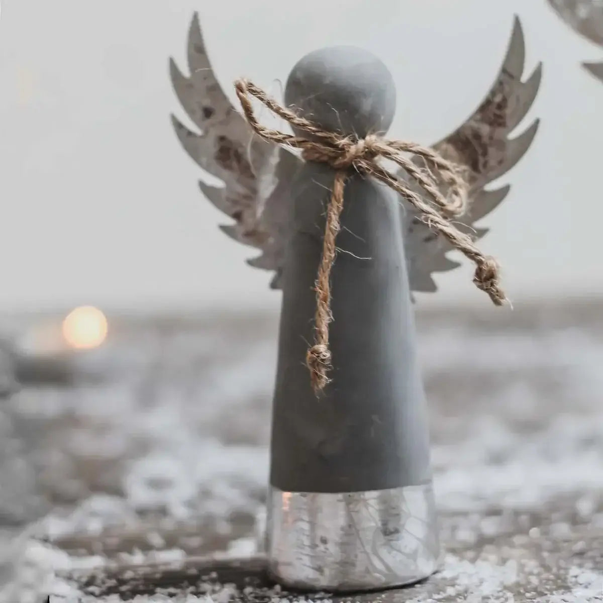 Biggie Best - Cement Xmas Angel Small