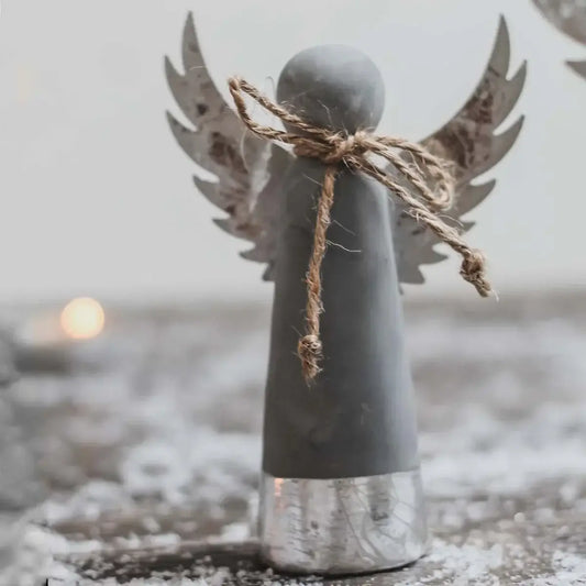 Biggie Best - Cement Xmas Angel Small