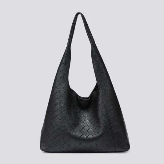 Soft Faux Leather Patterned Shoulder Bag