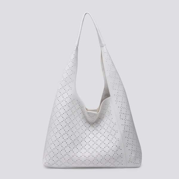 Soft Faux Leather Patterned Shoulder Bag