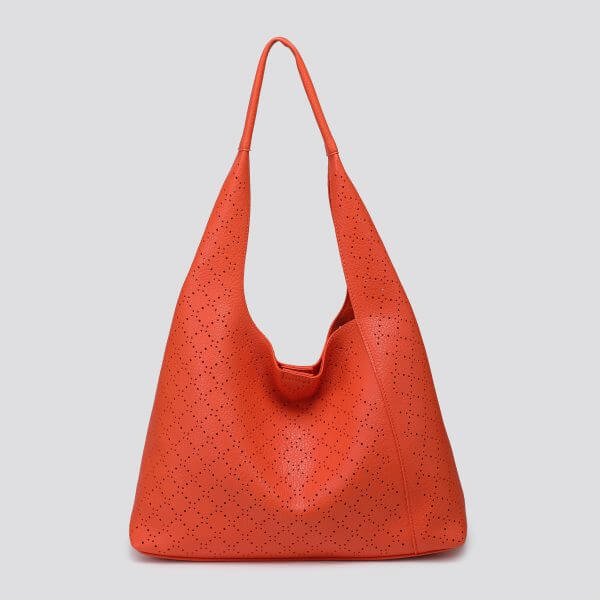 Soft Faux Leather Patterned Shoulder Bag