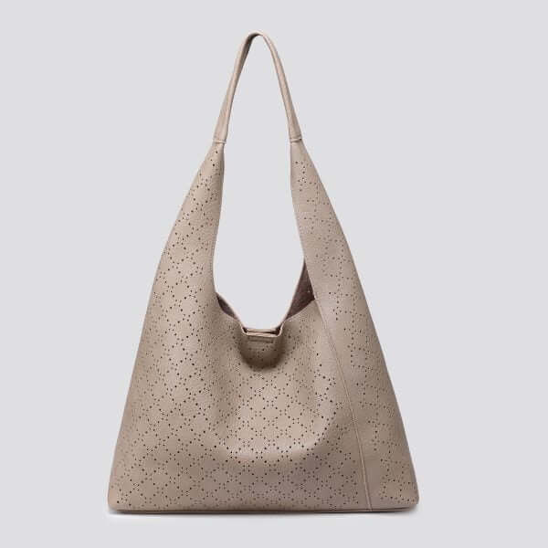 Soft Faux Leather Patterned Shoulder Bag