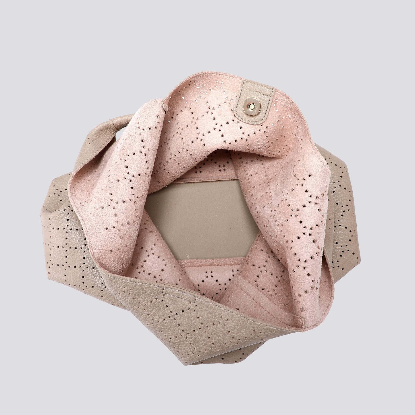 Soft Faux Leather Patterned Shoulder Bag