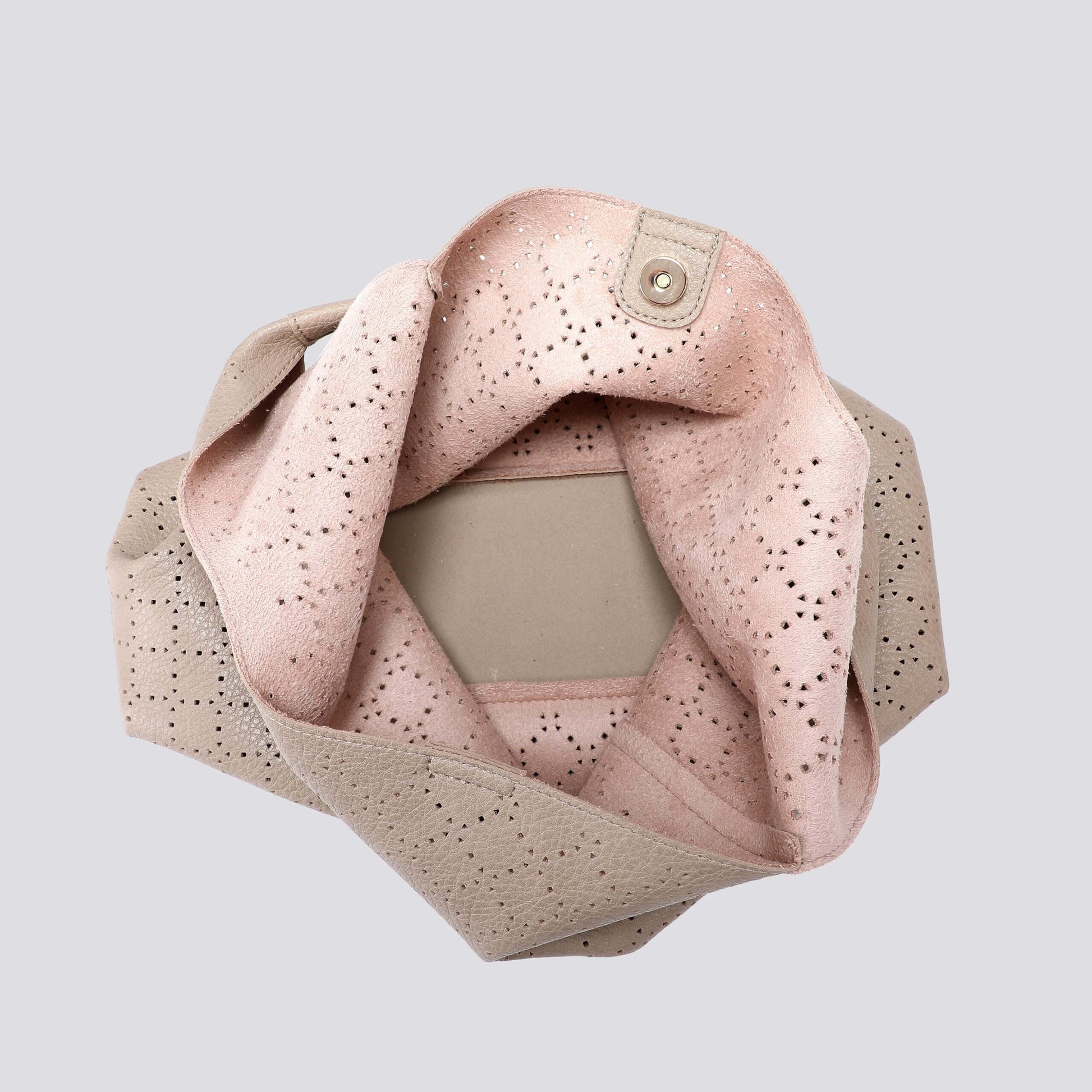 Soft Faux Leather Patterned Shoulder Bag