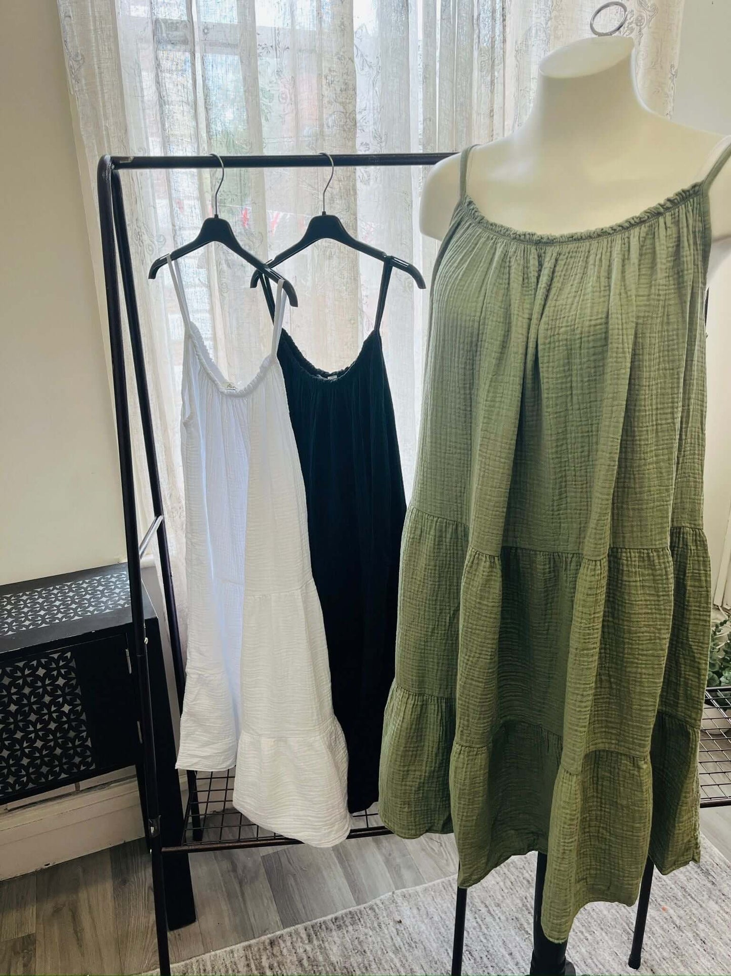 Enita Cheesecloth Cotton Sundress