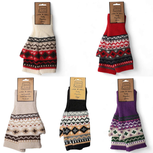 Jess & Lou - Nordic Fingerless Glove/Wrist Warmer