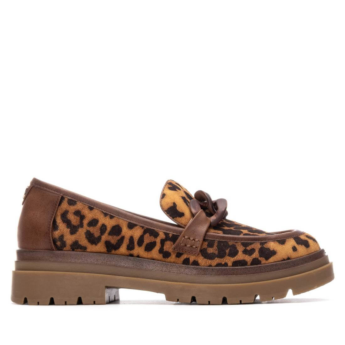 Refresh - Leopard Faux Leather Chunky Loafer