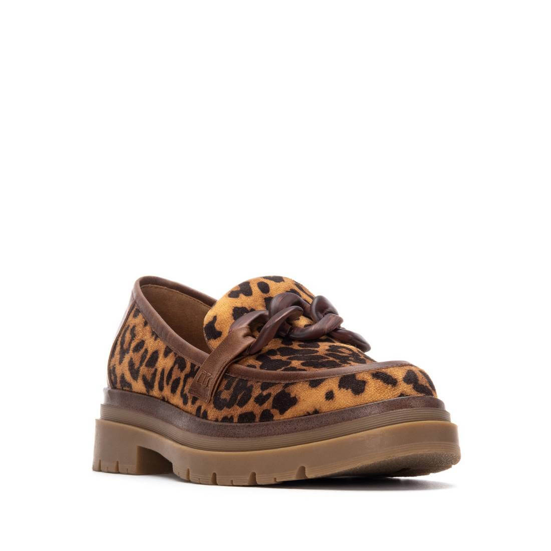 Refresh - Leopard Faux Leather Chunky Loafer