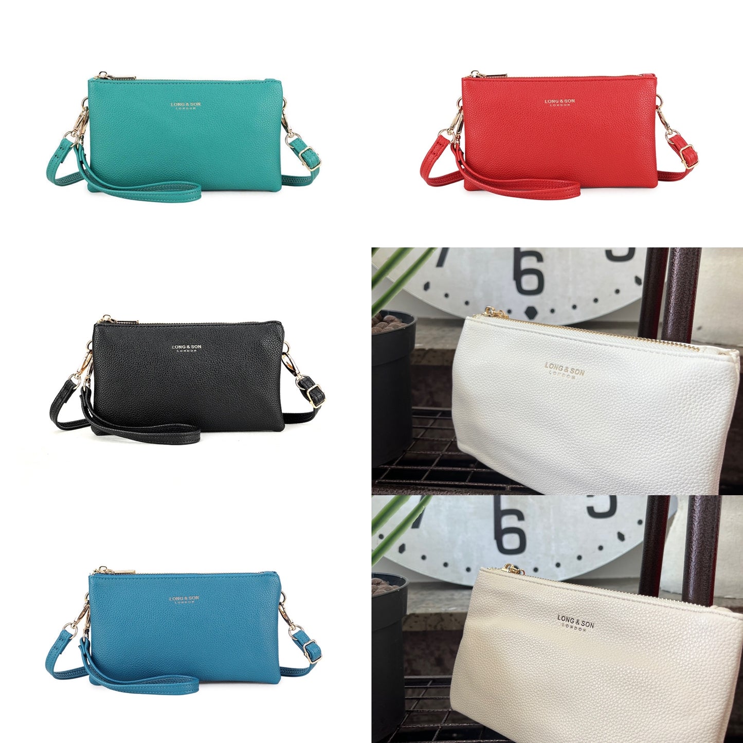 Long & Son Single Pocket Cross Body Clutch Bag