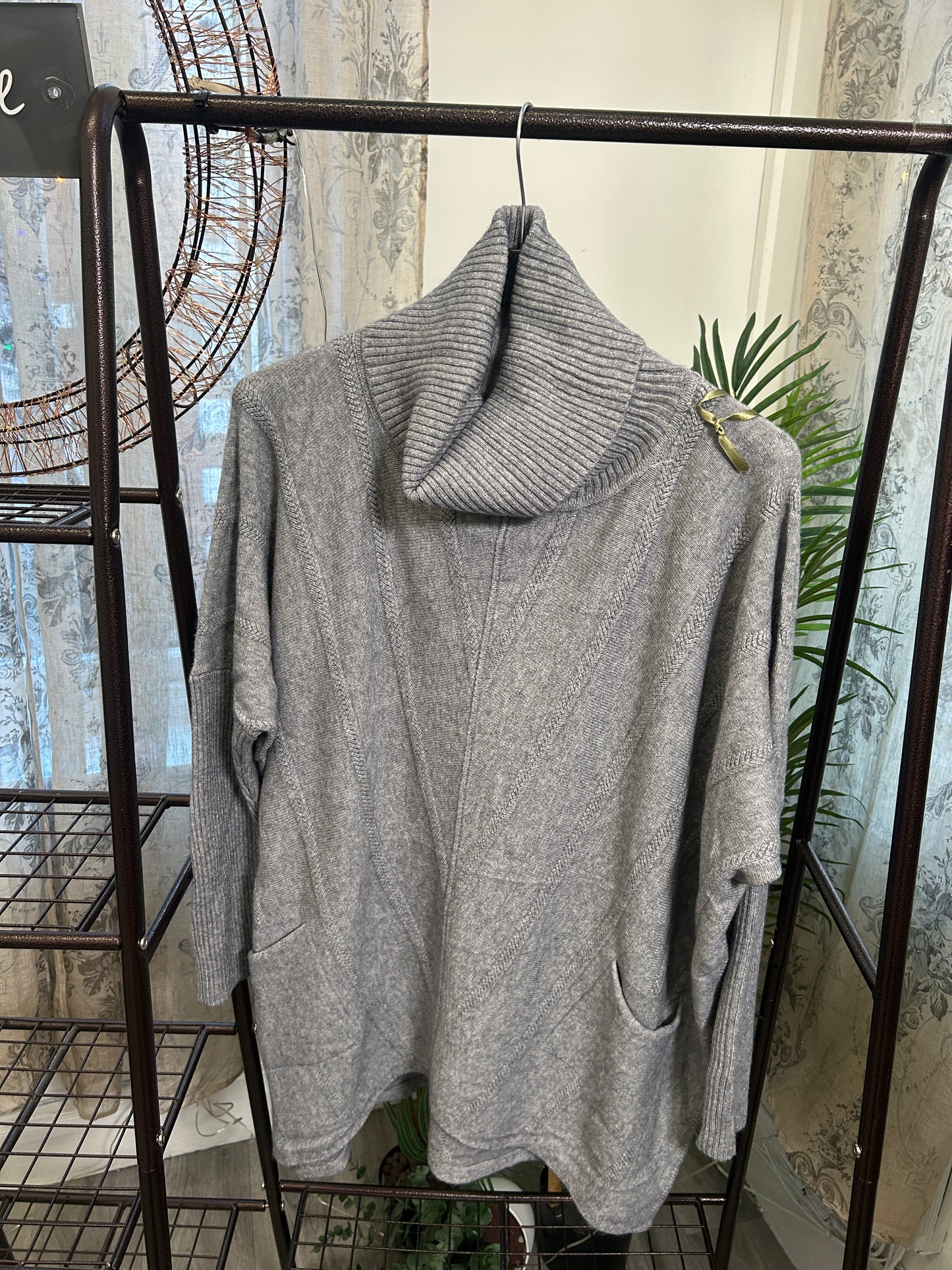 Serena Chevron Detail Cowl Neck Jumper