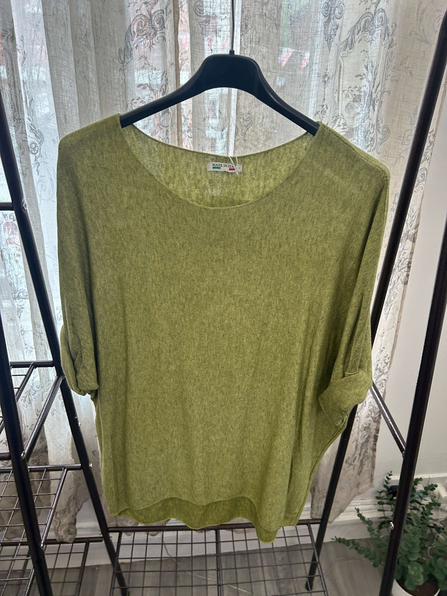 Ariel Curved Front Fine Knit Jumper