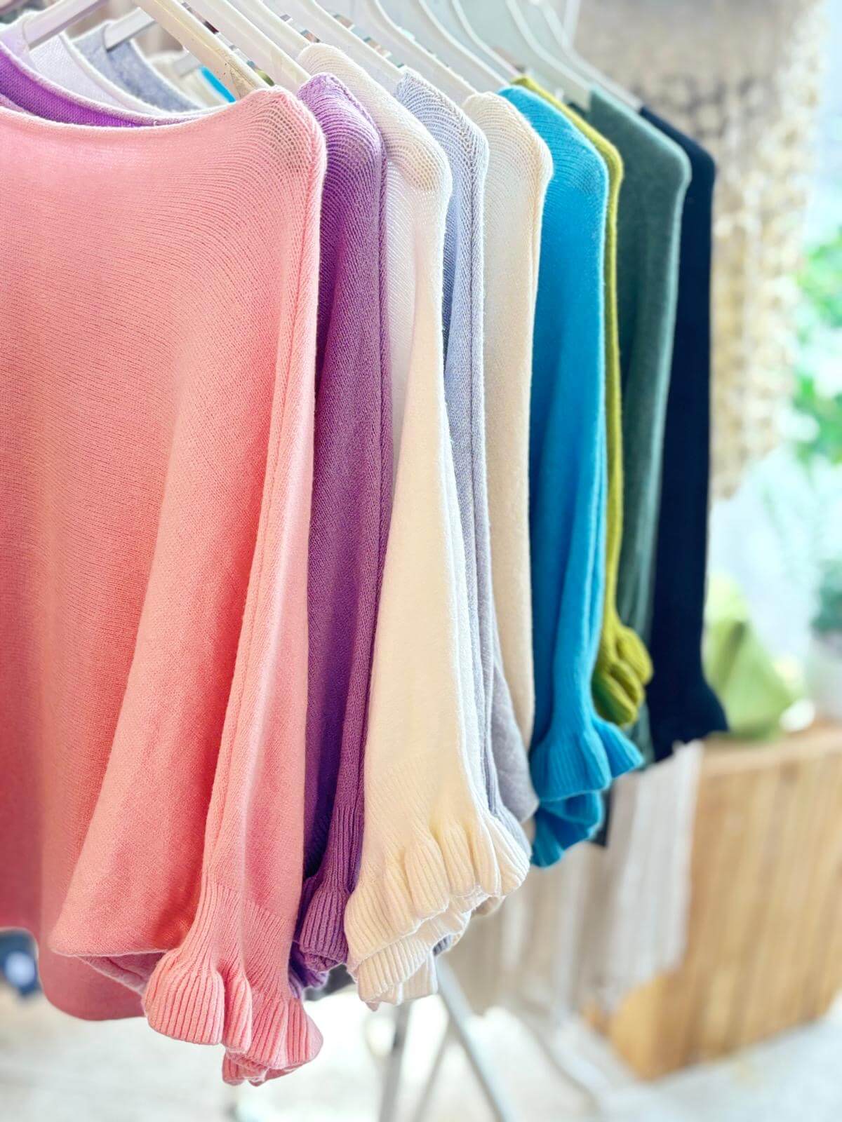 Eliza Fluted Sleeve Super Soft Jumper