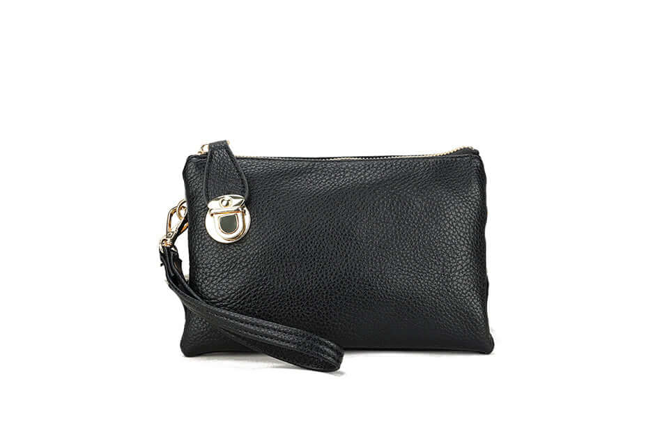 Ladies Silver Buckle Clutch bag