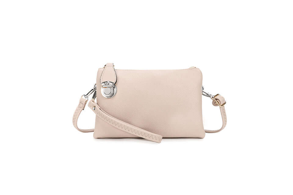 Ladies Silver Buckle Clutch bag