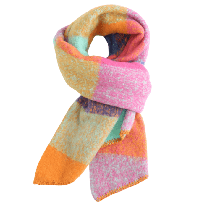 Ladies Tartan Angled Scarf